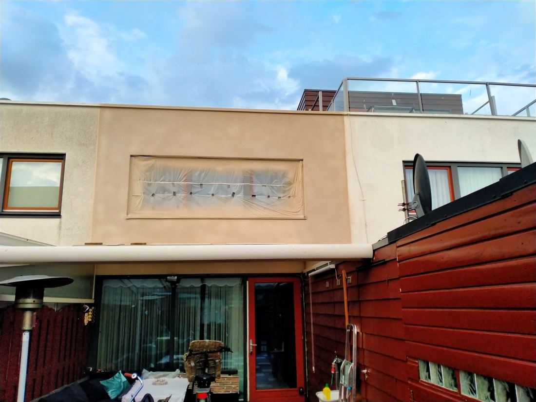 Gevelisolatie aan een woning